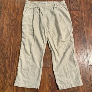 Gap Body Vintage 2009 Khaki Tan Capri Convertible Roll Up Cuff Pants Women’s 12